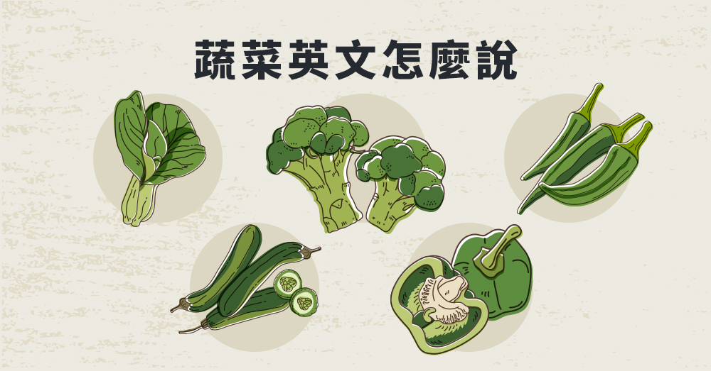 花椰菜、秋葵等蔬菜英文怎麼說? 跟著小編學學菜英文